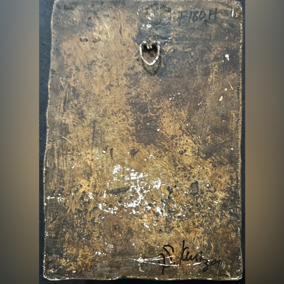 Sharon Klutz Designs stone wall decor wall plaque signed  & numbered “Hope” - Picture 3 of 5